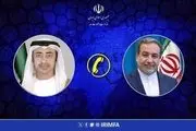 تماس تلفنی وزیر خارجه امارات با عراقچی 