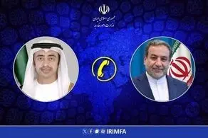 تماس تلفنی وزیر خارجه امارات با عراقچی 