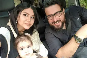 استایل ست محسن کیایی با همسر و دخترش «رز»/ عکس