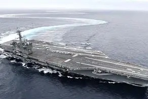 ناو هواپیمابر آبراهام لینکلن مورد اصابت پهپادهای نیروی دریایی سپاه قرار گرفت