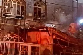 آتش سوزی یک مسجد و 2 مغازه در سبزه میدان رشت