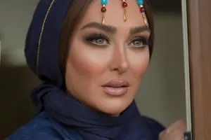 الهام حمیدی با لباس شب جذاب/ عکس