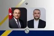 رایزنی امیرعبداللهیان و چاوش اوغلو پیش از سفر اردوغان