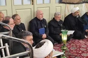 ظریف به حرم امام رضا (ع) رفت