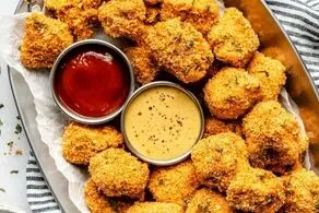 طرز تهیه ناگت مرغ بدون نان تست و تخم‌مرغ!