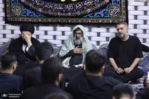 حضور سیدعلی خمینی در یک موکب + عکس 