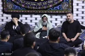 حضور سیدعلی خمینی در یک موکب + عکس 