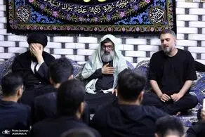 حضور سیدعلی خمینی در یک موکب + عکس 