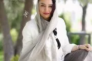 تغییر باورنکردنی چهره مه لقا باقری با لنز سبز و موی بلوند
