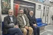 بازگشت رئیس جمهور از راهپیمایی ۲۲ بهمن با مترو