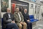 بازگشت رئیس جمهور از راهپیمایی ۲۲ بهمن با مترو