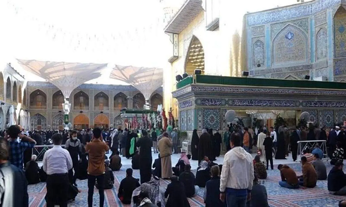 ویدئویی وحشتناک از آتش سوزی در یکی از هتل های نزدیک حرم امام علی (ع) در نجف/ فلیم