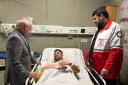 عیادت رئیس دفتر رئیس جمهور از مصدومان حمله تروریستی رژیم صهیونی به سازمان صدا و سیما 
