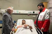 عیادت رئیس دفتر رئیس جمهور از مصدومان حمله تروریستی رژیم صهیونی به سازمان صدا و سیما 