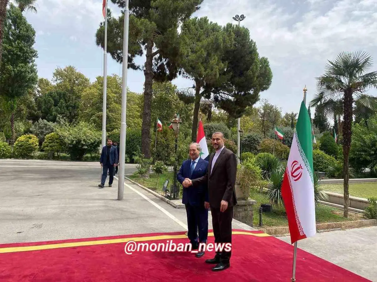 استقبال امیرعبداللهیان از وزیر خارجه سوریه در تهران
