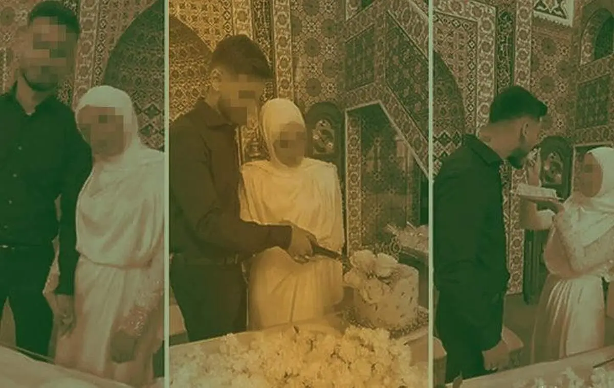 برگزاری جشن عروسی لاکچری در مسجد+عکس