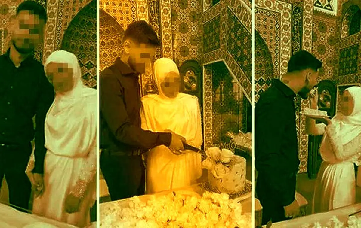 برگزاری جشن عروسی لاکچری در مسجد+عکس