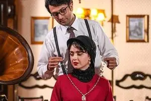 شهرزاد و فرهاد در پشت‌صحنه سریال «شهرزاد»/ عکس