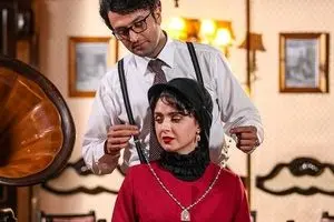 شهرزاد و فرهاد در پشت‌صحنه سریال «شهرزاد»/ عکس