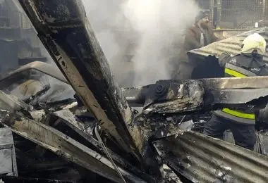 تصاویری از سقوط بالگرد در دُرچه اصفهان + ببینید 