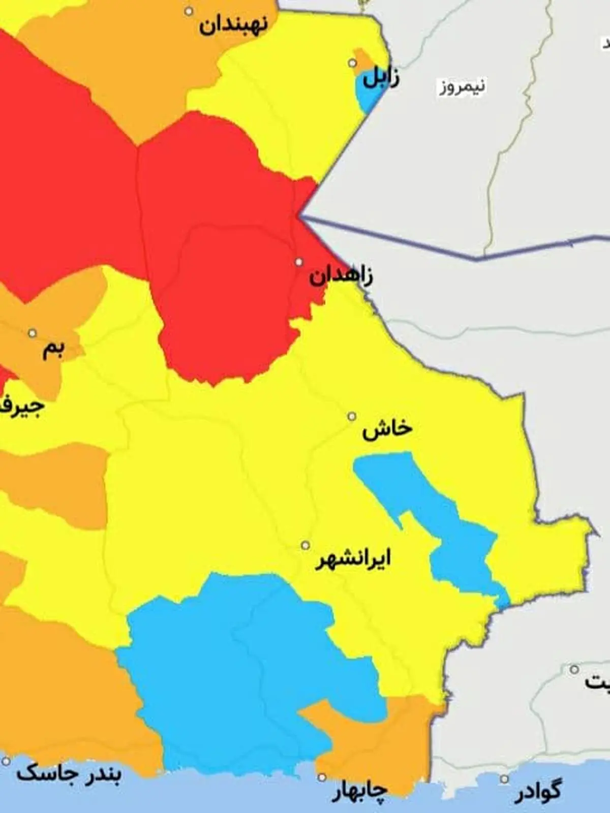 آخرین و جدیدترین لیست اسامی شهرهای آبی کرونایی کشور از 30 فروردین ماه