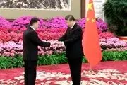 سفیر ایران استوارنامه خود را تقدیم رئیس جمهور چین کرد 