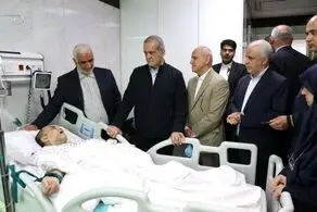 عیادت پزشکیان از مجتبی رحماندوست 