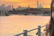 آرایش غلیظ سحر دولتشاهی در سفر به روسیه/ تصاویر