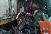 واژگونی فجیع مینی بوس در چهارمحال و بختیاری