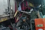 واژگونی فجیع مینی بوس در چهارمحال و بختیاری