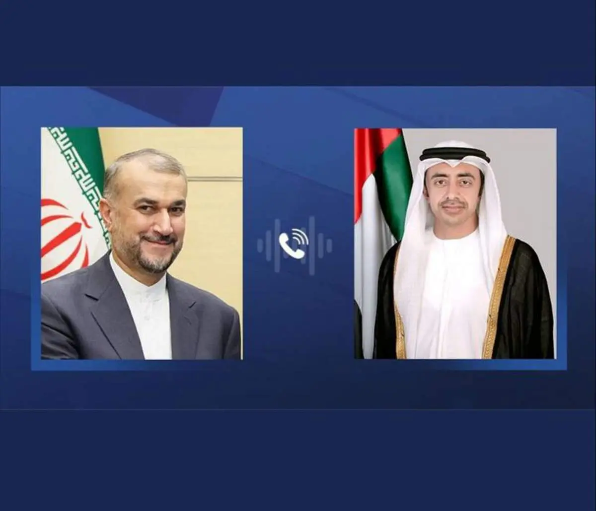 وزرای خارجه ایران و امارات گفتگو کردند