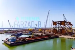آغاز عملیات بارگیری جکت چهار پایه سکوی سرچاهی WHP-1 میدان مشترک با عربستان