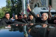 عکس جالب از مسعود پزشکیان در مراسم ترحیم برادر وزیر نفت + عکس 