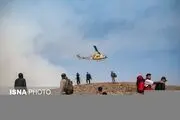 اعزام سه فروند بالگرد وزارت دفاع برای کمک به اطفای حریق جنگل‌های شمال