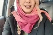 کولاک نجمه جودکی با این استایل منشوری در شمال!/ عکس