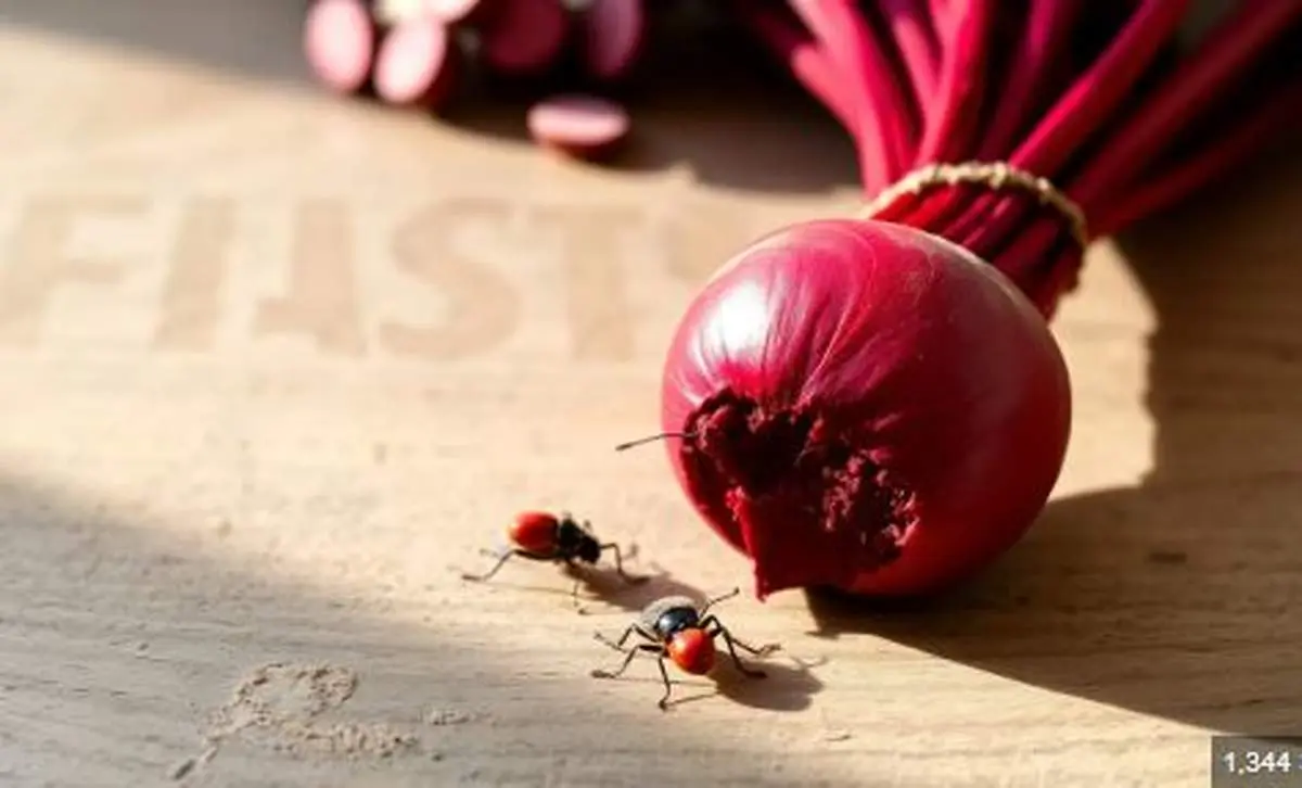 رنگ قرمز محصولات غذایی در کشور از نوعی حشرات تهیه می شود