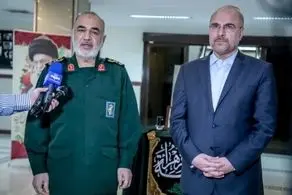 قالیباف اولین ساعات بامداد امروز به دیدار سردار سلامی رفت