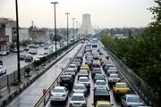 ترافیک سنگین در آزادراه قزوین - کرج