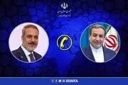 گفت‌و‌گوی تلفنی وزرای امور خارجه جمهوری اسلامی ایران و ترکیه‌
