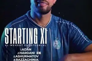  ترکیب نهایی استقلال مقابل الوحدات