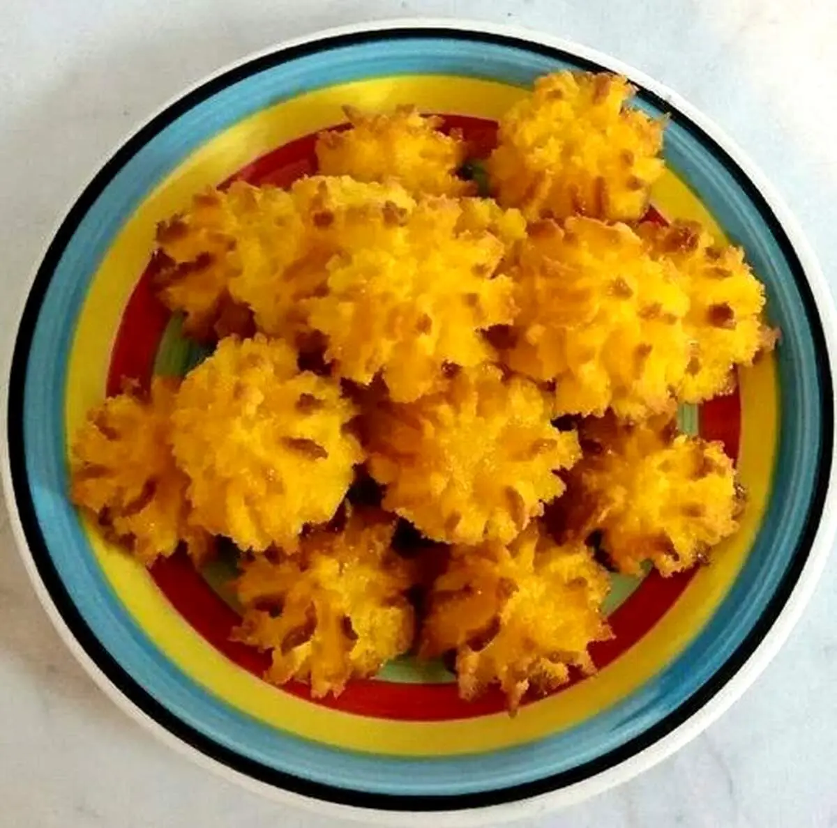 طرز تهیه رز نارگیلی شیرینی ماه رمضان