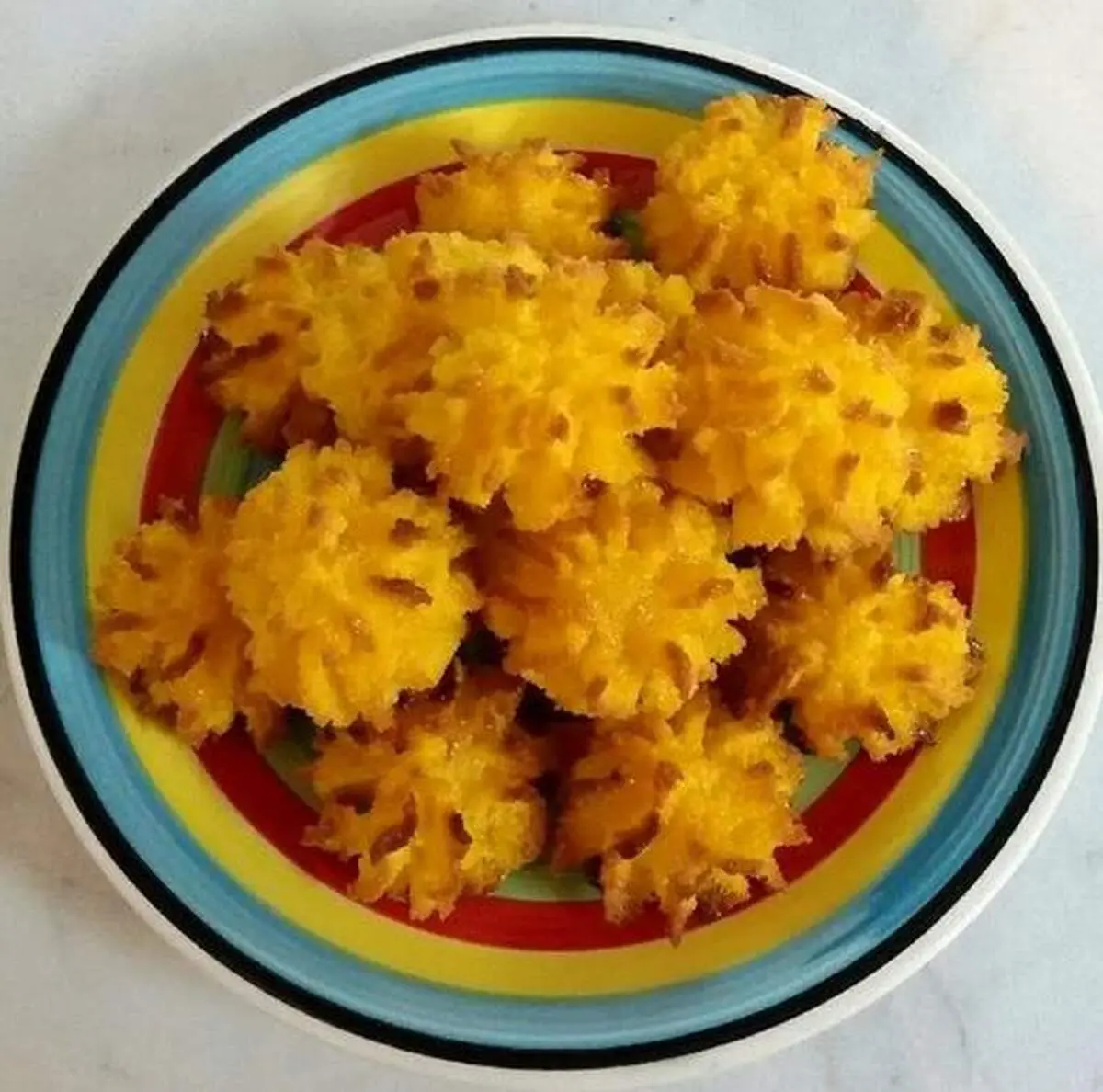 طرز تهیه رز نارگیلی شیرینی ماه رمضان