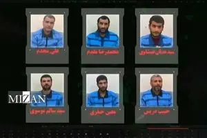 عکس از 6 تروریست که امروز به دار آویخته شدند 