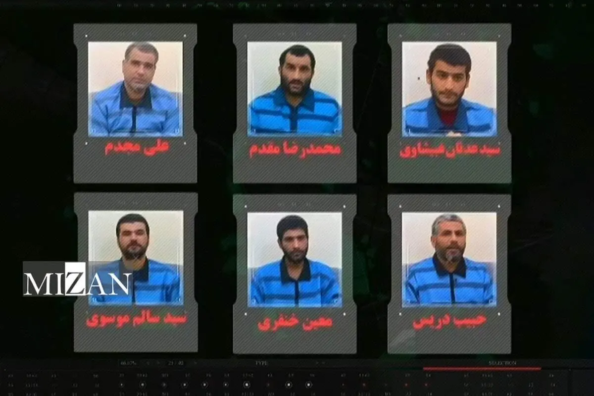 عکس از 6 تروریست که امروز به دار آویخته شدند 