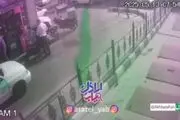 ویدئویی از حمله یکی از اراذل و اوباش تهران به مردم در پمپ بنزین+ببینید
