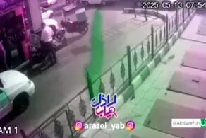 ویدئویی از حمله یکی از اراذل و اوباش تهران به مردم در پمپ بنزین+ببینید