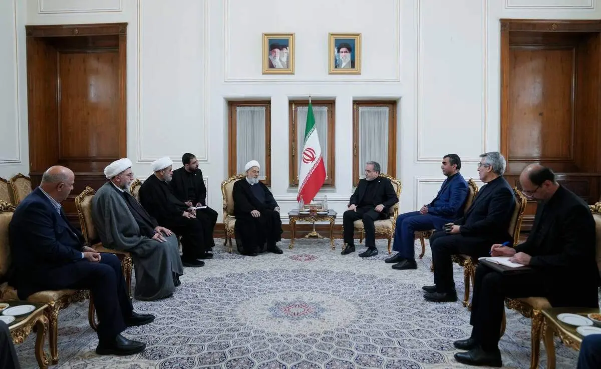 دیدار نائب رئیس مجلس اعلای اسلامی شیعیان لبنان با وزیر امور خارجه جمهوری اسلامی ایران 