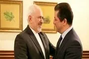 رایزنی ظریف و مسرور بارزانی در سوییس 