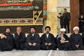 گریه‌ پزشکیان در شب عاشورا/ تصاویر