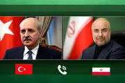 گفت‌وگوی تلفنی قالیباف با رئیس مجلس ترکیه